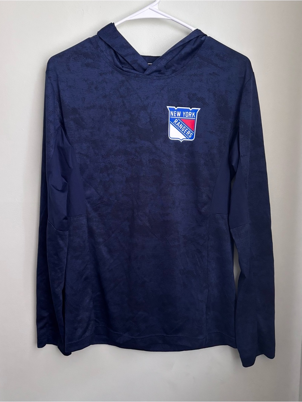 Men’s nfl rangers Hooded Long-Sleeve Top size S euc